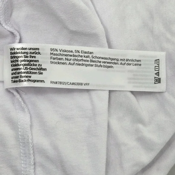 Eileen Fisher Viscose Stretch Short Sleeve White T-Shirt Crew Neck Womens M - Picture 8 of 11